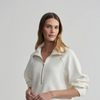 Milano Half Zip - Ivory