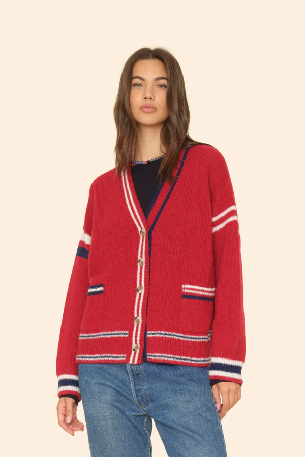 Carey Sweater - Red Blue