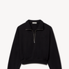 Cropped Half-Zip Sweatshirt