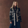 The Reversible Shepherd Cardigan-Navy and Cream