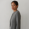 The Sweater Rib Cardigan- Charcoal Grey