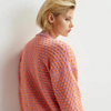 Jacquard knit Cardigan- Polka Dot