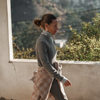 Sweater Rib Kick Flare - Charcoal Grey