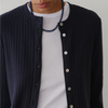 The Sweater Rib Cardigan- Navy