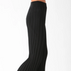 Carmel Ribbed Knit Pant- Black