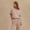 The Wide Leg Pant 28-Taupe Marl