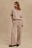 The Wide Leg Pant 28-Taupe Marl