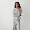 Sweater Rib Cardigan - Heather Grey