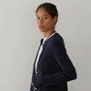 The Sweater Rib Cardigan- Navy