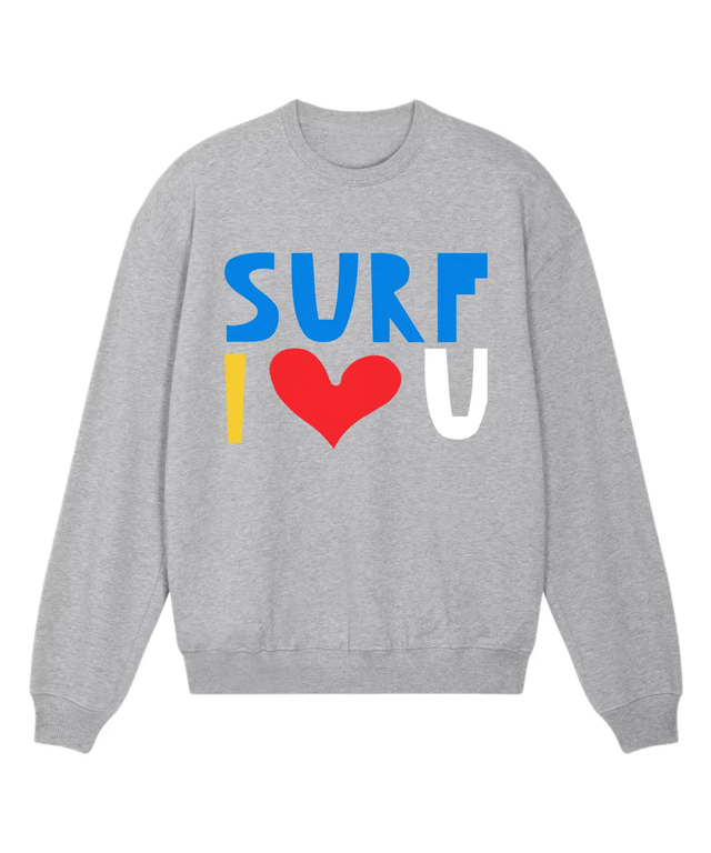 Surf I ♥ U Crewneck