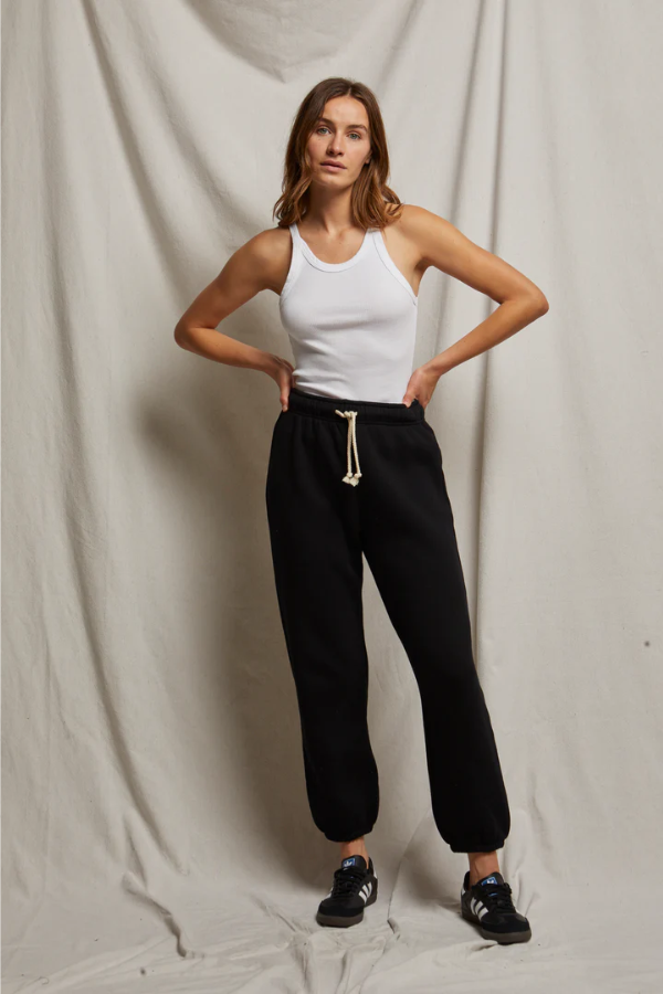 Michelle Fleece Jogger - True Black