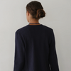 The Sweater Rib Cardigan- Navy