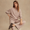 The Wide Leg Pant 28-Taupe Marl