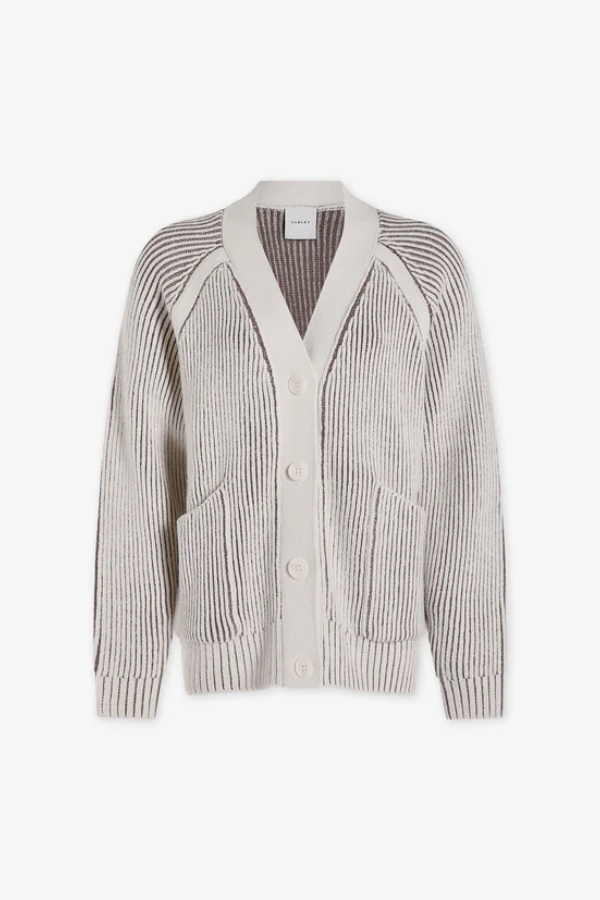 Jude Plated Cardigan - Birch