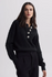 Vera Button Neck Sweater - Black