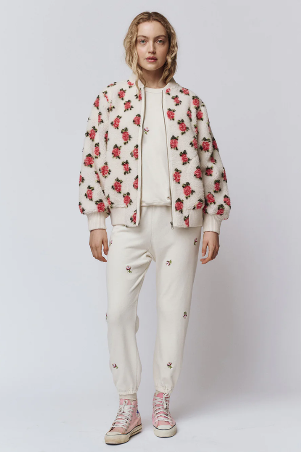 The Great Plush Bomber - Cream Rose