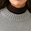 Cotton Cashmere Sweater - Heather Grey