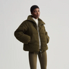 Wilkins Sherpa Puffer Jacket- Olive