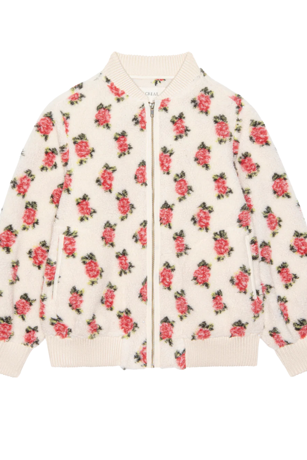 The Great Plush Bomber - Cream Rose