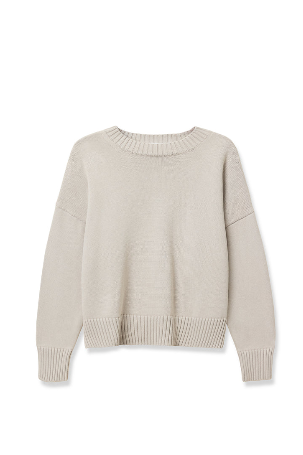 Janet Cotton Sweater - Silver