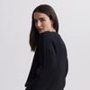 Vera Button Neck Sweater - Black