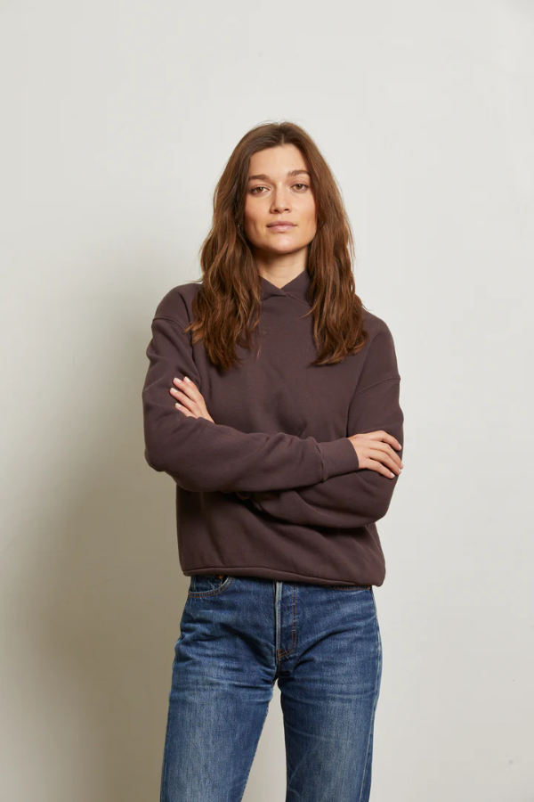 Heart Hoodie - Cocoa Powder