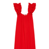 The Ruffle Coverup - Hot Red