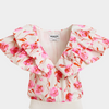 Hillary Voluminous Ruffle Top - Pink Floral