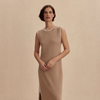Dwight Tank Knit Dress-Lt Taupe