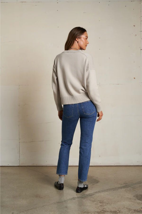 Janet Cotton Sweater - Silver