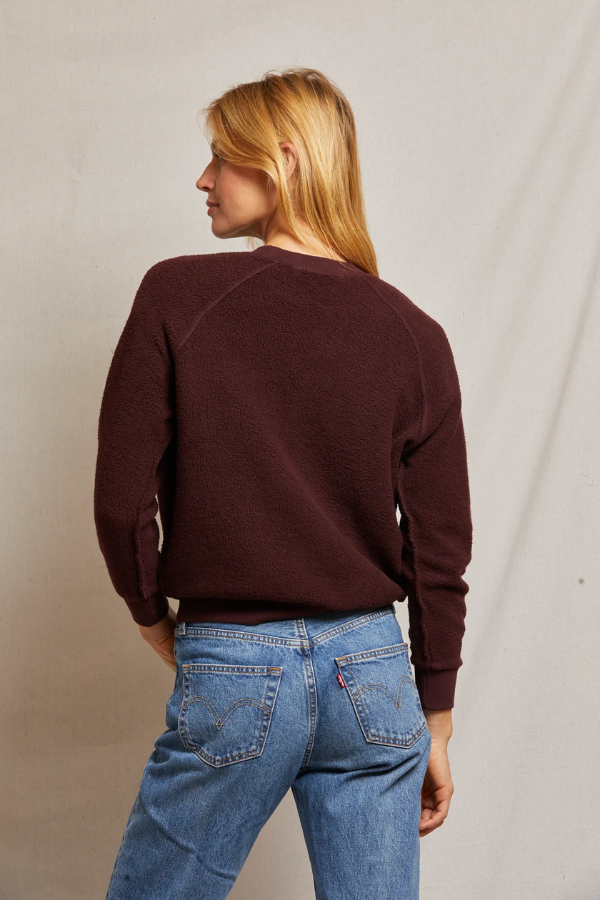 Ziggy Shrunken Crewneck - Blackberry