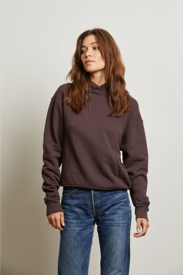 Heart Hoodie - Cocoa Powder