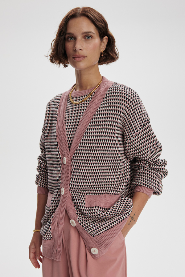 Tiffany Knit Cardigan - Woodrose