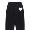 Heart Sweatpant- Black/White