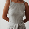 Sweater Rib Tank - Heather Grey