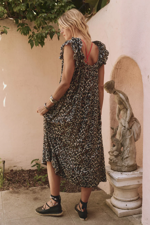 The Ruffle Coverup - Leopard