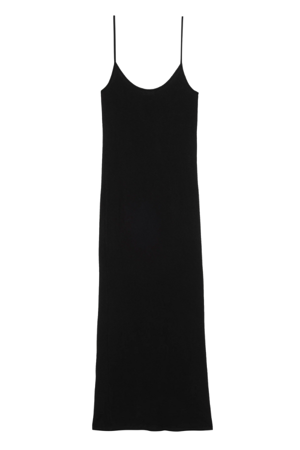 The Jersey Slip Dress- Jet