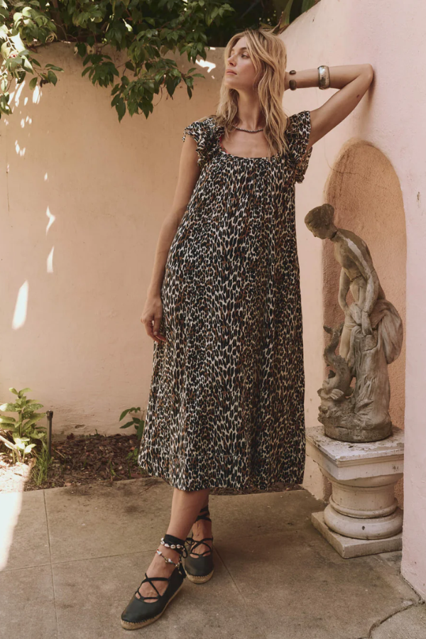 The Ruffle Coverup - Leopard