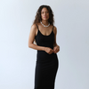 The Jersey Slip Dress- Jet