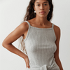 Sweater Rib Tank - Heather Grey