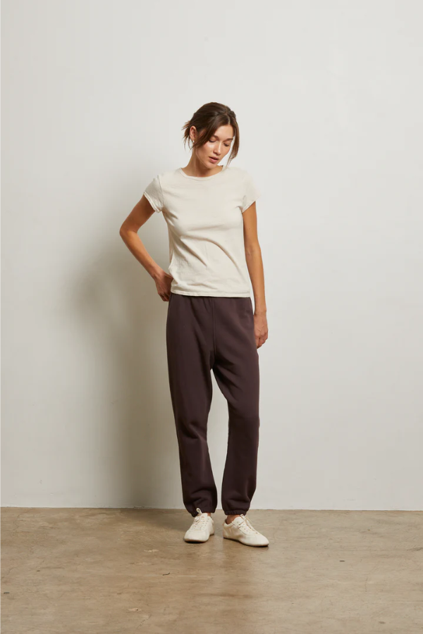 Stevie Fleece Easy Sweatpant - Cocoa
