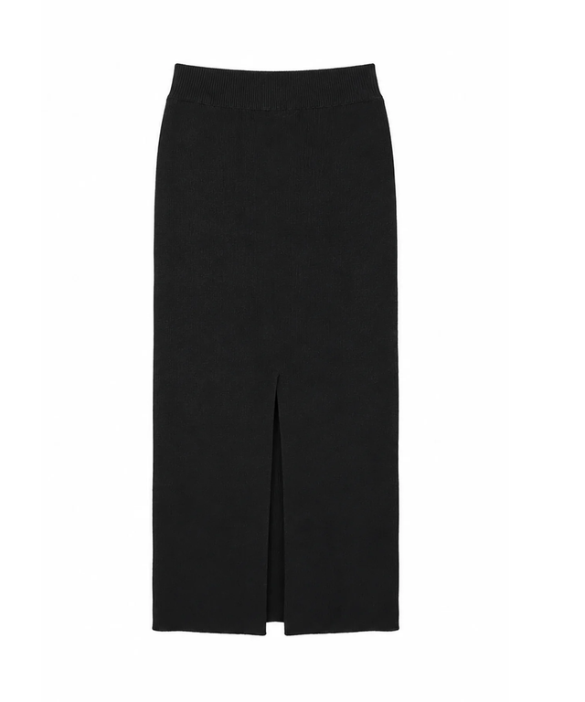 Knit Pick Skirt- Black
