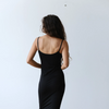 The Jersey Slip Dress- Jet