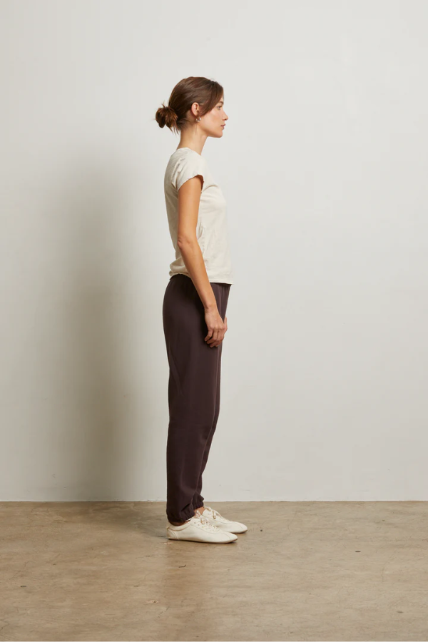 Stevie Fleece Easy Sweatpant - Cocoa