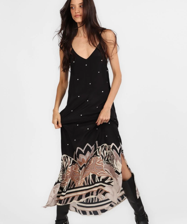 Silk Dress Lotus Tiger-Eclipse