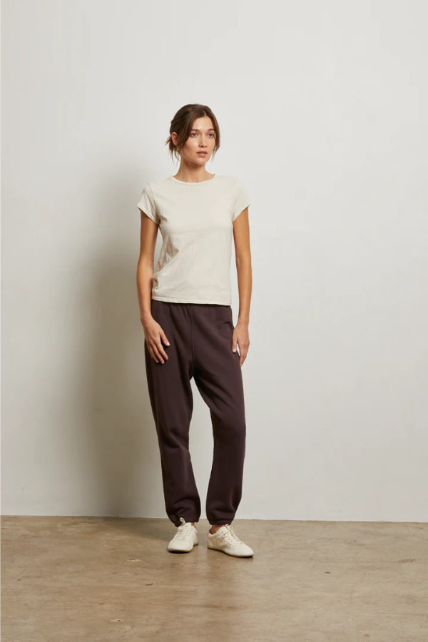 Stevie Fleece Easy Sweatpant - Cocoa