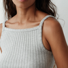 Sweater Rib Tank - Heather Grey