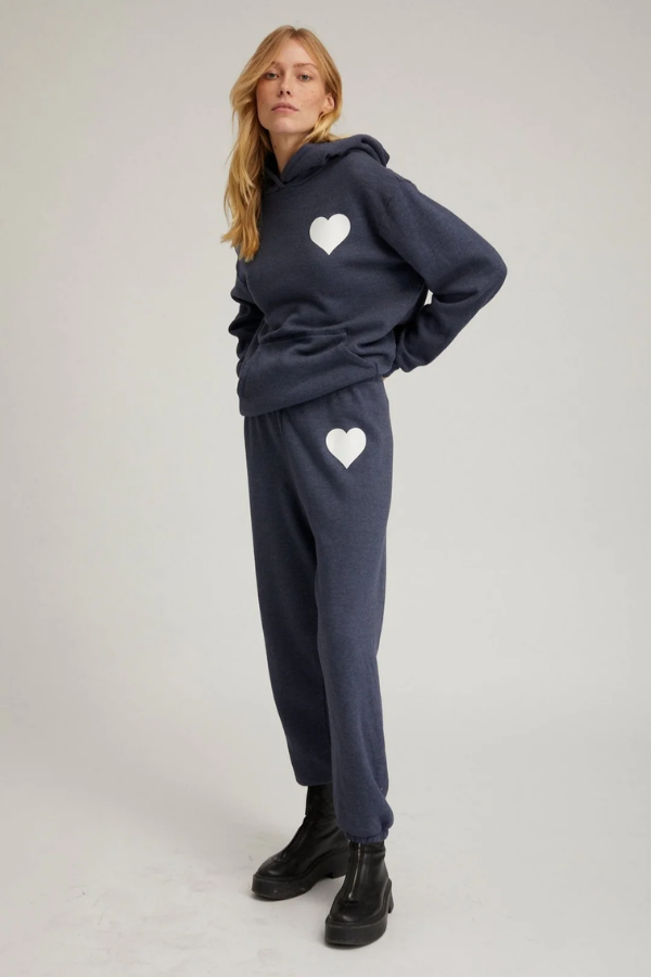 Heart Sweatpant- Navy