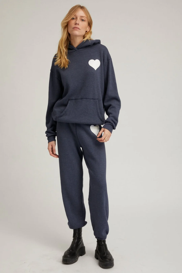 Heart Sweatpant- Navy