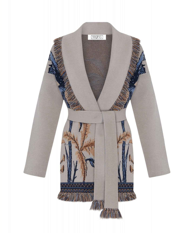 Marrakech Belted Cardigan - Tan